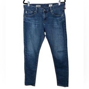AG Inseam 32” Adriano Goldschmied size 31R Blue Skinny Jeans